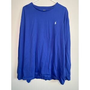 Polo Ralph Lauren Periwinkle Blue Soft Old Money Prep Long Sleeve Shirt XXL